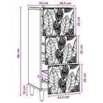 vidaXL Armoire à tiroirs Bois ancien 33 x 34 5 x 90 cm