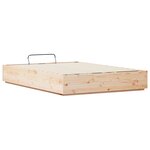 vidaXL Cadre de lit ottoman Naturel 120 x 200 cm Pin massif