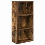 vidaXL Armoire murale de salle de bain Chêne Fumé 30 x 16 x 62 5 cm