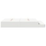 vidaXL Cadre de lit de rangement Blanc 135x190 cm