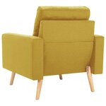 vidaXL Ensemble de canapés 2 Pièces Tissu Jaune
