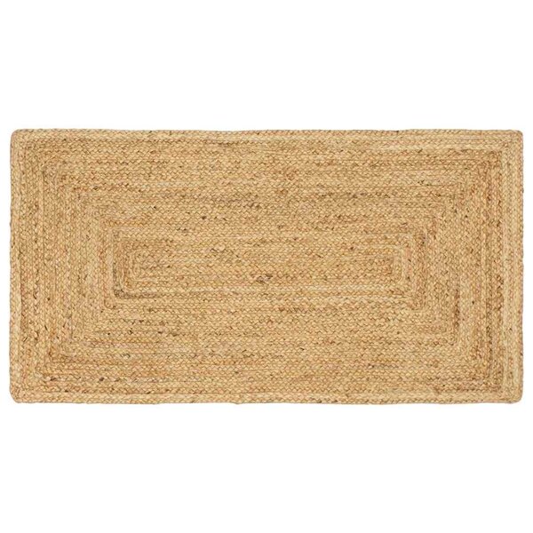 vidaXL Tapis Beige 60 x 200 cm Jute