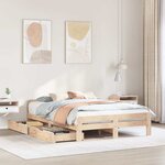 vidaXL Cadre de lit sans matelas 150x200 cm bois de pin massif