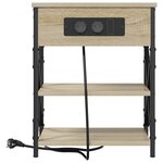 vidaXL Cabinet de chevet 2 Pièces Chêne Sonoma 41 x 31 x 51 cm