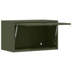 vidaXL Armoire murale pour garage Vert olive 60 x 33 x 35 cm
