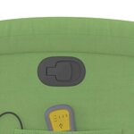 vidaXL Fauteuil de massage inclinable vert clair velours