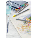 étui métal de 24 Crayons de couleur aquarellables GOLDFABER FABER-CASTELL