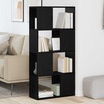 vidaXL Étagère Chêne noir Bois d'ingénierie 60 x 24 x 124 cm