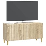 vidaXL Meuble TV 99 x 34 5 x 50 cm Chêne Sonoma Bois d'ingénierie