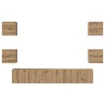 vidaXL Ensemble meuble TV 7 Pièces Chêne artisanal Bois d'ingénierie