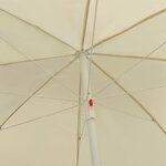 vidaXL Parasol de plage jaune sable 240 cm