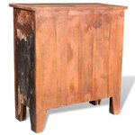 vidaXL Armoire avec 4 tiroirs Bois massif de récupération