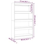 vidaXL Bibliothèque/Séparateur de pièce Chêne marron Bois d'ingénierie