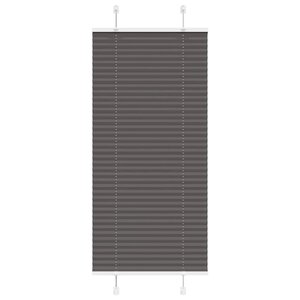 vidaXL Store plissé noir 65x150 cm largeur du tissu 64 4 cm polyester