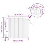 vidaXL Store de Fenêtre avec des rideaux Autre Blanc 80 x 130 cm Aluminium