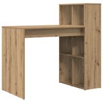 vidaXL Bureau d'écriture Chêne artisan Panneau de particules Moyen