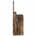 vidaXL Coiffeuse Chêne fumé 79 x 41 x 135 cm Bois d'ingénierie