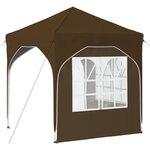 vidaXL Tente de fête pop-up 192 x 192 x 245 cm Taupe