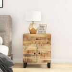 vidaXL Table de chevet 50x33x60 cm Bois de manguier et d'ingénierie