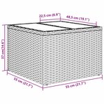 vidaXL Ensemble de Canapés avec coussin 5 Pièces Marron polyrotin