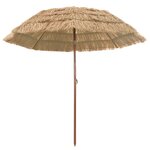 vidaXL Parasol de jardin Naturel 255 x 255 x 255 cm