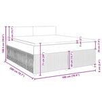 vidaXL Sommier à lattes de lit et matelas Vert foncé 180x200cm Velours