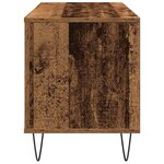 vidaXL Meuble à vinyles avec étagère chêne artisanal 100 x 38 x 48 cm