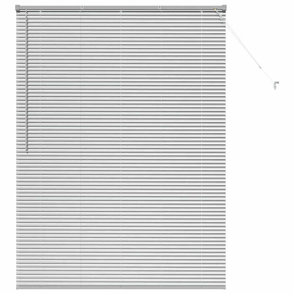 vidaXL Store de Fenêtre avec des rideaux Argent Aluminium