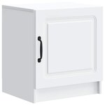 vidaXL Cabinet de chevet Blanc 43 x 34 5 x 47 cm Bois d'ingénierie