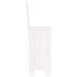 vidaXL Tabourets de bar lot de 2 blanc 40x42x120 cm bois massif de pin
