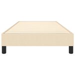 vidaXL Cadre de lit crème 100x200 cm tissu