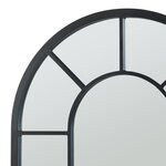 Miroir décoration moderne design mural MDF 90 x 60 cm noir 03_0010176