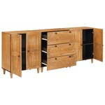 vidaXL Buffet 3 Pièces Marron 60 x 33 x 75 cm bois de manguier massif