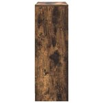 vidaXL Buffet avec tiroirs et portes chêne fumé 73x31x90 cm