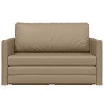 vidaXL Canapé-Lit Cappuccino 124 x 71 x 78 cm Cuir artificiel