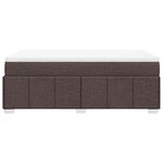 vidaXL Sommier à lattes de lit avec matelas Marron foncé 120x200 cm