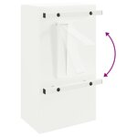 vidaXL boîte aux lettres Blanc 30 x 23 x 55 cm Acier