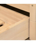 Tiroir à roulettes rangement ou lit - couleur bois naturel pour lit 120 x 190 cm