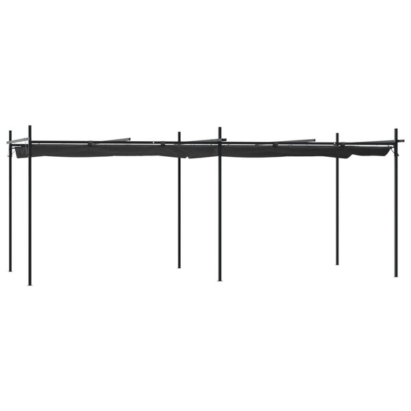 vidaXL Pergola avec toit rétractable anthracite 589x292x230 cm