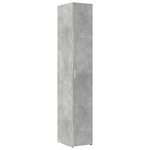 vidaXL Armoire de rangement mince gris béton 30x42 5x225 cm