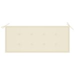 vidaXL Banc de jardin 2 places avec coussin 120 cm Bois d'eucalyptus