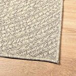 vidaXL Tapis ZIZUR crème 80x200 cm aspect de jute intérieur extérieur