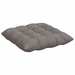 vidaXL Coussins de siège 2 Pièces Taupe 40 x 40 x 6 cm tissu