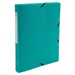 Boite De Classement Exabox Dos 25mm Polypropylène 7/10e Opak - A4 - Vert Foncé - X 8 - Exacompta