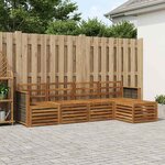 vidaXL Ensemble de canapés d'extérieur 5 pc Naturel