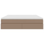 vidaXL Lit avec rangement et matelas Cappuccino 160 x 200 cm