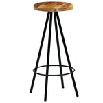 vidaXL Chaises de bar lot de 2 bois de manguier solide