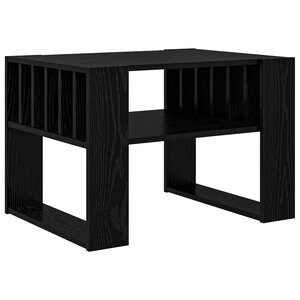 vidaXL Table basse Chêne noir 66 x 49 5 x 45 cm Bois d'ingénierie