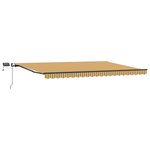 vidaXL Auvent rétractable manuel avec bande LED multicolore 500x350 cm