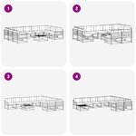 vidaXL Ensemble de canapés d'extérieur 10 pc Blanc et Beige